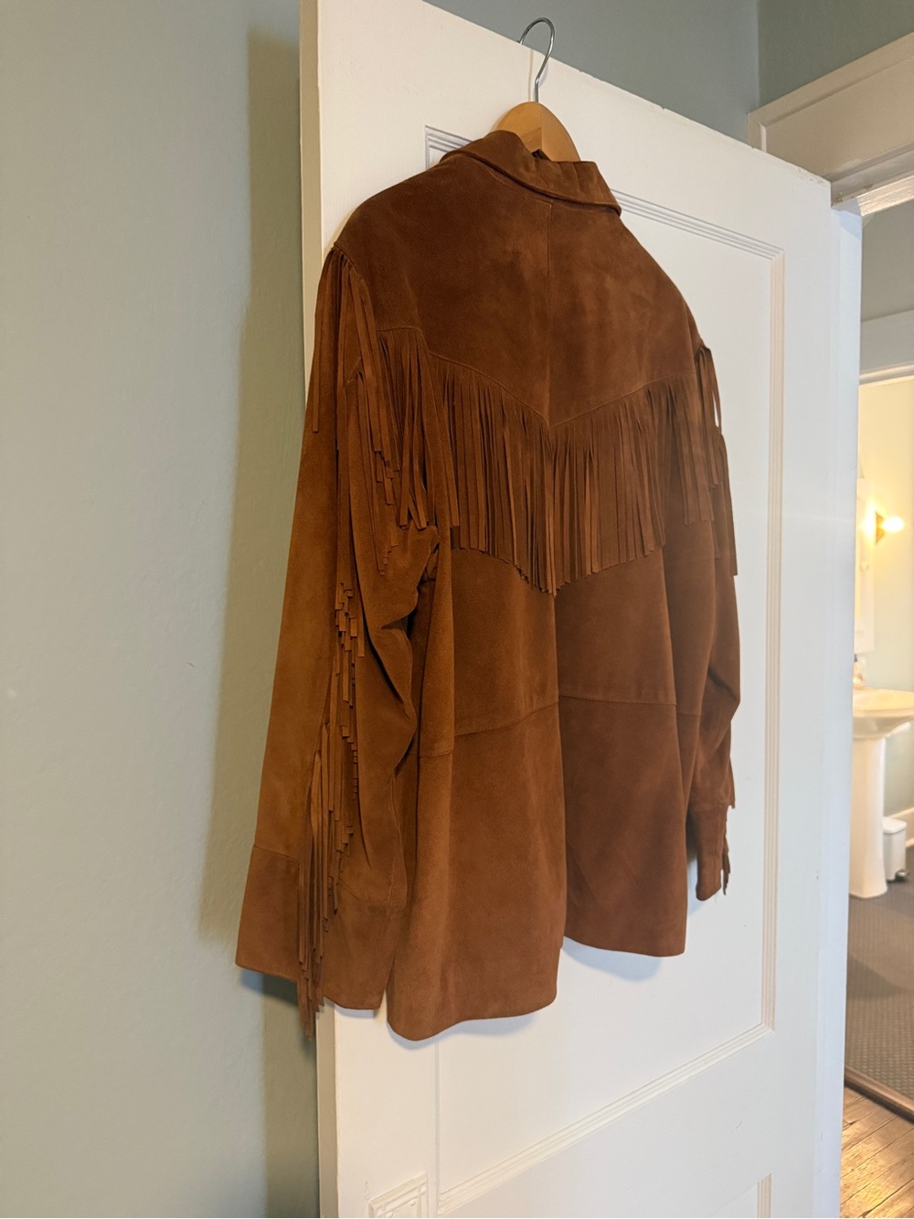 Excellent condition Vintage fringe suede jacket medium nili lotan - Picture 5 of 5